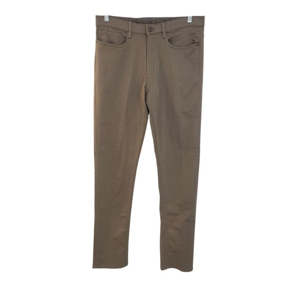 English Laundry 4 Way Stretch Fabric Pants Straight Fit Olive Beige 32x34 NEW - Picture 1 of 13
